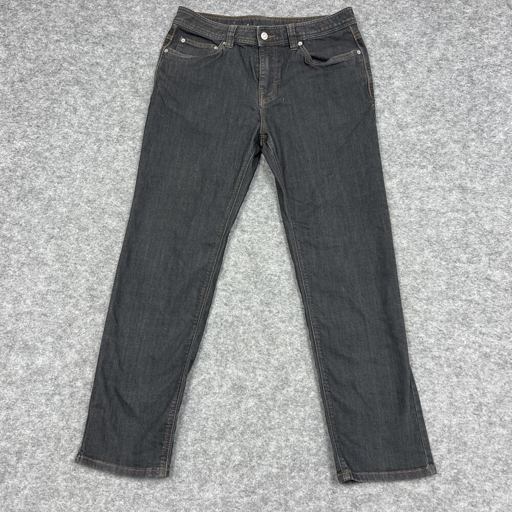 PrAna Jeans Mens 32x30 Black Slim Tapered Stretch Denim Pants Slim Fits 32x28.5